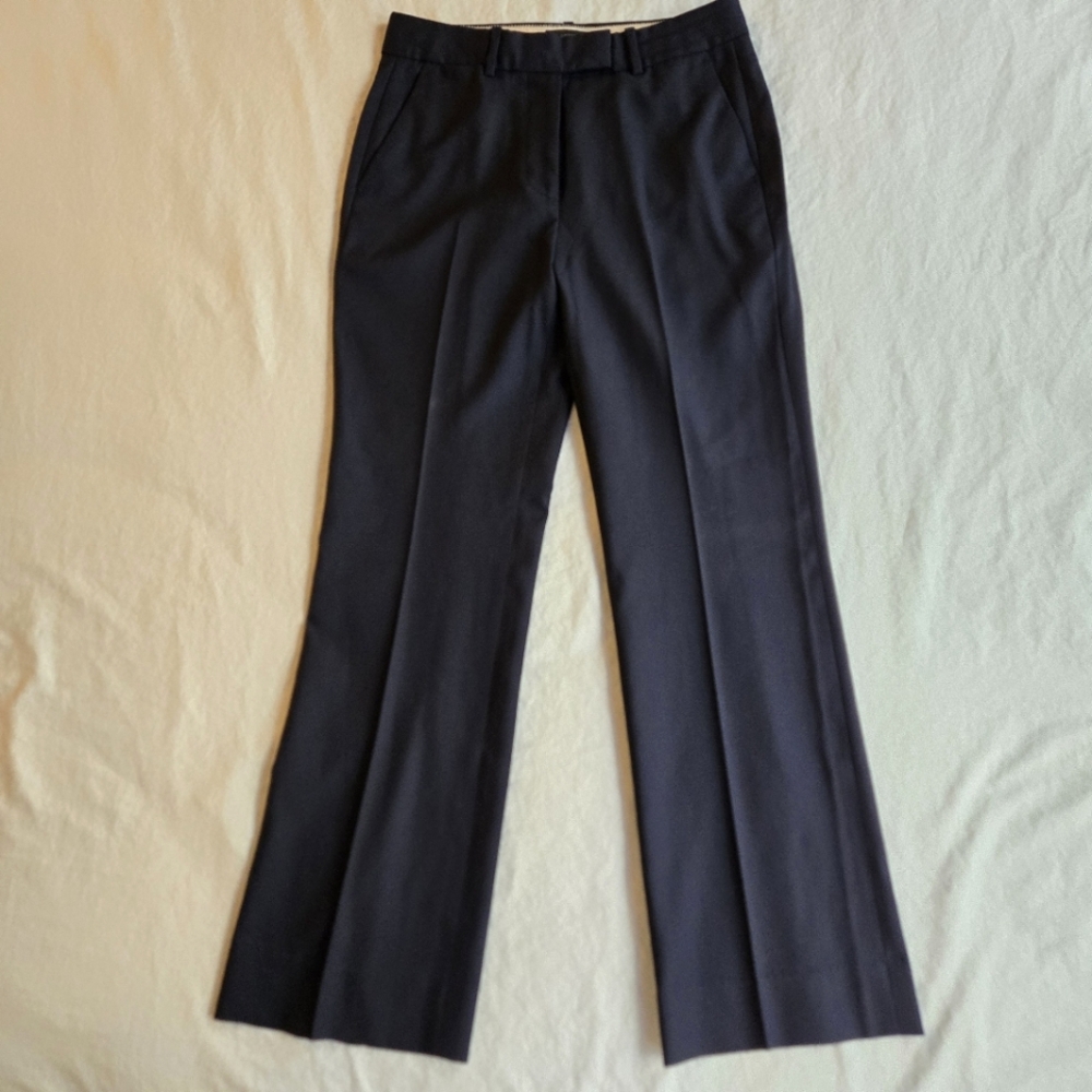 J. Crew Super 120s Navy Wool Trouser sz 2P